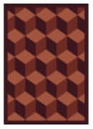 Joy Carpets Kaleidoscope Highrise Burgundy Area Rug