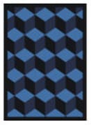 Joy Carpets Kaleidoscope Highrise Navy Area Rug