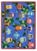 Joy Carpets Kid Essentials It's A Hoot Multi Area Rug