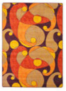 Joy Carpets Kid Essentials Jazzy Orange/Purple Area Rug