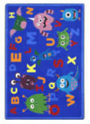 Joy Carpets Kid Essentials Monster Mash Multi Area Rug