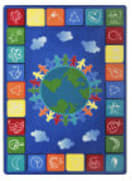 Joy Carpets Kid Essentials One World Primary Area Rug