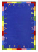 Joy Carpets Kid Essentials Rainbow Alphabet Bold Area Rug