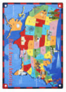 Joy Carpets Kid Essentials Read Across America Multi Area Rug