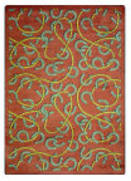 Joy Carpets Kaleidoscope Rodeo Burgundy Area Rug
