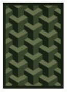 Joy Carpets Kaleidoscope Rooftop Emerald Area Rug