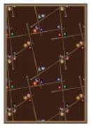 Joy Carpets Games People Play Snookered Chocolate Area Rug