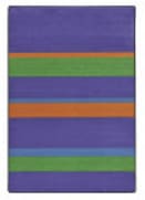 Joy Carpets Kid Essentials Straight And Narrow Violet Area Rug