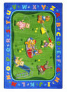 Joy Carpets Kid Essentials Teddy Bear Playground Multi Area Rug