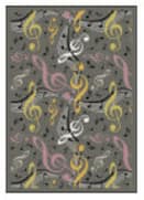 Joy Carpets Kid Essentials Virtuoso Gray Area Rug