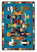 Joy Carpets Kid Essentials Welcome In Many Languages Multi Area Rug