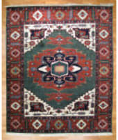 Kalaty Oak Green Rust Returnable Sample Swatch Rug