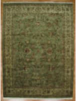 Kalaty Oak Green Ivory Returnable Sample Swatch Rug