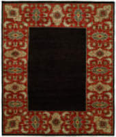 Famous Maker Barton 100799 Black - Red Area Rug