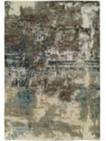 Famous Maker Onyx 100574 Abstract Blue - Grey Area Rug