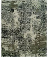 Famous Maker Onyx 100577 Abstract Grey - Blue Area Rug