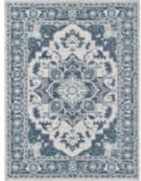 Kas Dahlia 1401 Ivory - Blue Area Rug