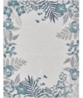 Kas Dahlia 1404 Ivory - Blue Area Rug