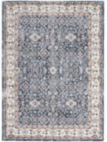 Kathy Ireland American Manor AMR01 Blue - Ivory Area Rug