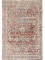 Loloi Claire Cle-01 Red - Ivory Area Rug