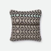 Loloi Dhurri Style Pillow P0238 Black - Grey