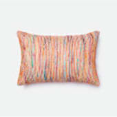 Loloi Dhurri Style Pillow P0242 Rust - Multi