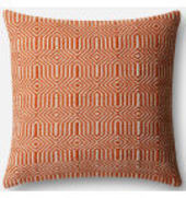 Loloi Pillow P0339 Orange - Ivory