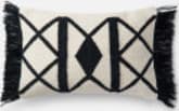 Loloi Pillow P0503 Black - Ivory