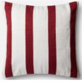 Loloi Pillow P0507 Red - Ivory
