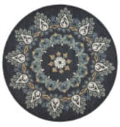 Lr Resources Dazzle 54097 Dark Blue Area Rug