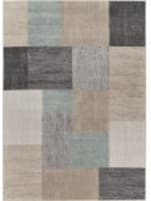 Lr Resources Dune 81663 Gray - Tan - Teal Area Rug