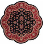 Lr Resources Shapes 10752 Black - Red Area Rug