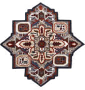 Lr Resources Shapes 50923GDB  Area Rug