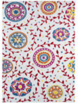 Lr Resources Whimsical 81264 Cream - Red Area Rug