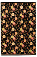 Nairamat Rugs Poppy 100 Knot Black Area Rug