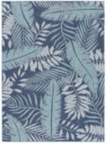 Nourison Home Garden Oasis Goa02 Navy Area Rug