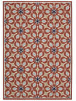 Nourison Carribean Crb07 Rust Area Rug