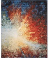 Nourison Chroma Crm02 Red Flare Area Rug