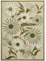 Nourison Home Aloha Alh33 Ivory Green Area Rug