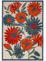 Nourison Home Aloha Alh33 Ivory Multicolor Area Rug