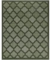 Nourison Home Easy Care Nes01 Green Area Rug