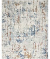 Nourison Home Quarry Qua01 Beige Blue Rust Area Rug