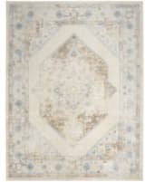 Nourison Home Astra Machine Washable Asw13 Ivory Blue Area Rug