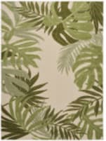 Nourison Home Aloha Alh40 Ivory Green Area Rug