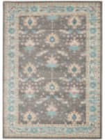 Nourison Tranquil Tra10 Grey - Pink Area Rug