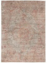 Nourison Lucent LCN07 Silver - Red Area Rug