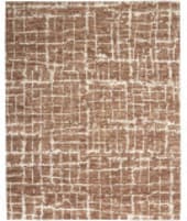 Nourison Luna LUN02 Mocha Ivory Area Rug