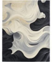 Nourison Home Prismatic Prs41 Ivory Black Area Rug