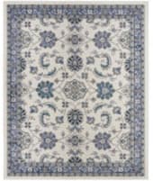 Nourison Home Nourison Essentials Nre05 Ivory Blue Area Rug