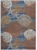 Nourison Home Seaside Sds04 Blue Multicolor Area Rug